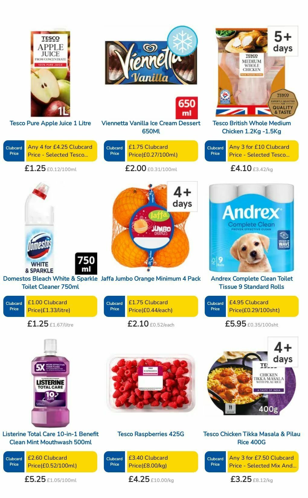 TESCO Offers from 15 August