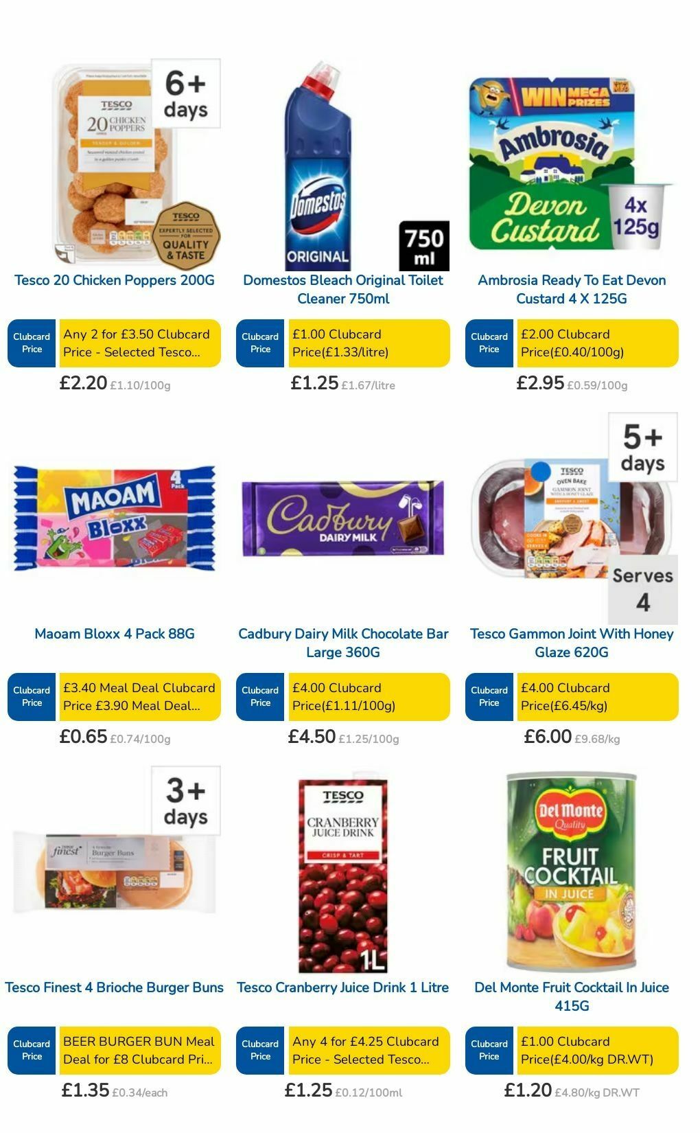 TESCO Offers from 15 August