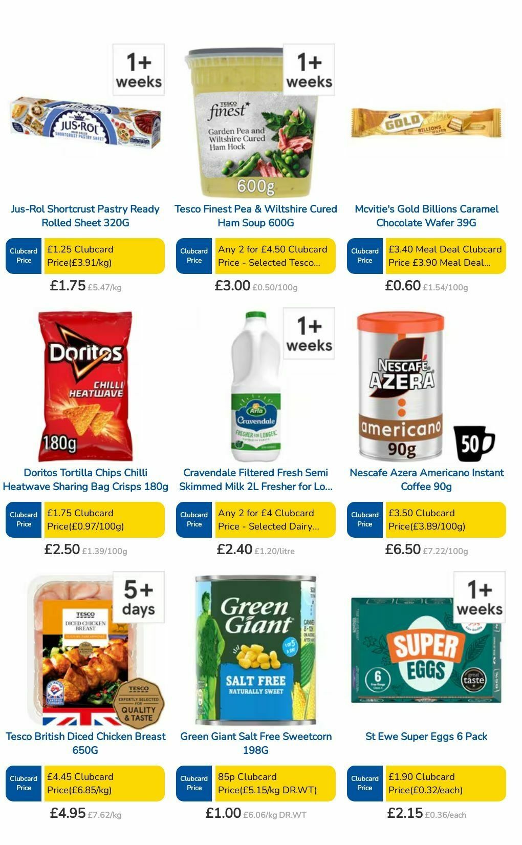 TESCO Offers from 15 August