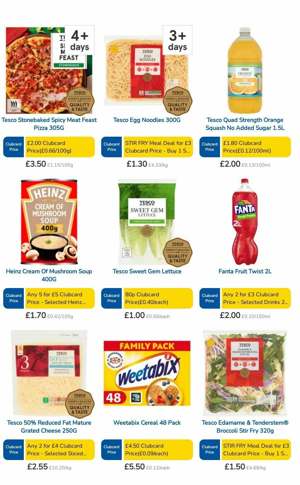 TESCO Offers from 15 August