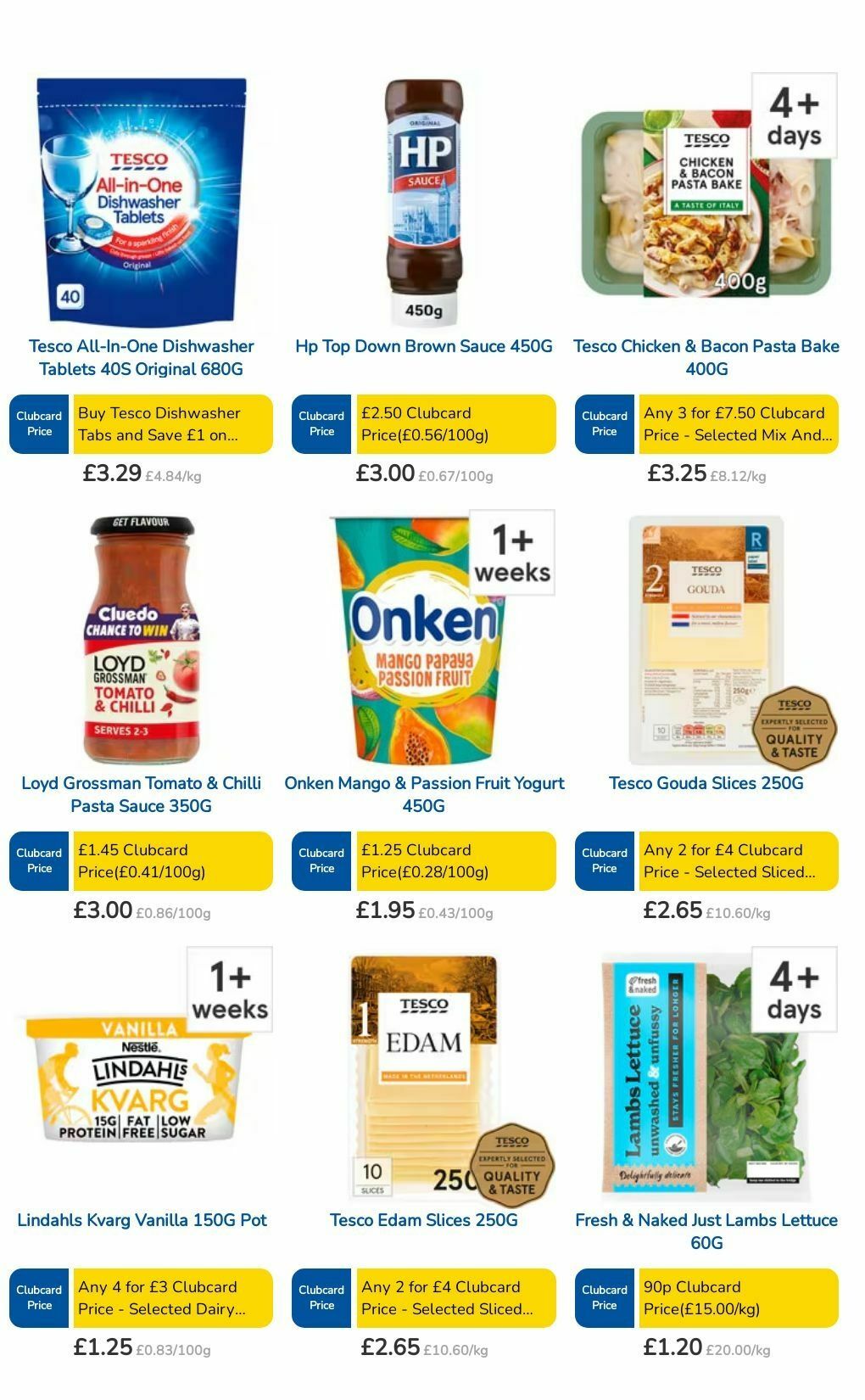 TESCO Offers from 15 August