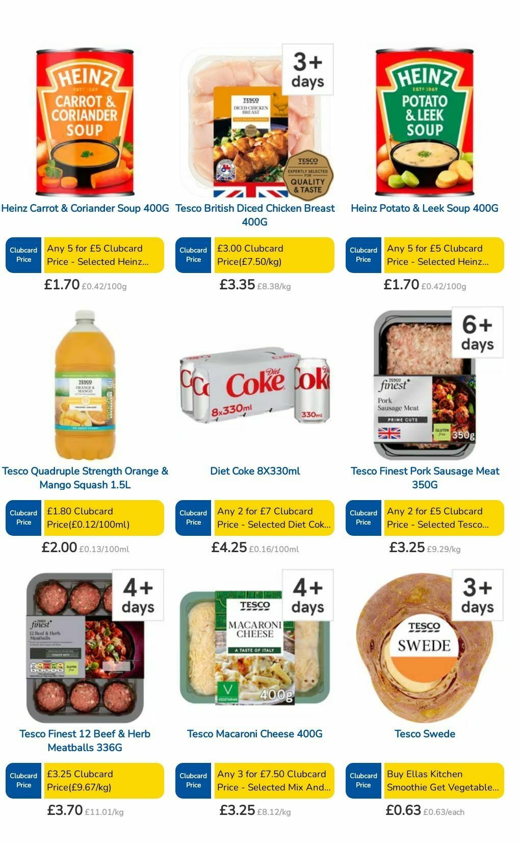 TESCO Offers from 22 August