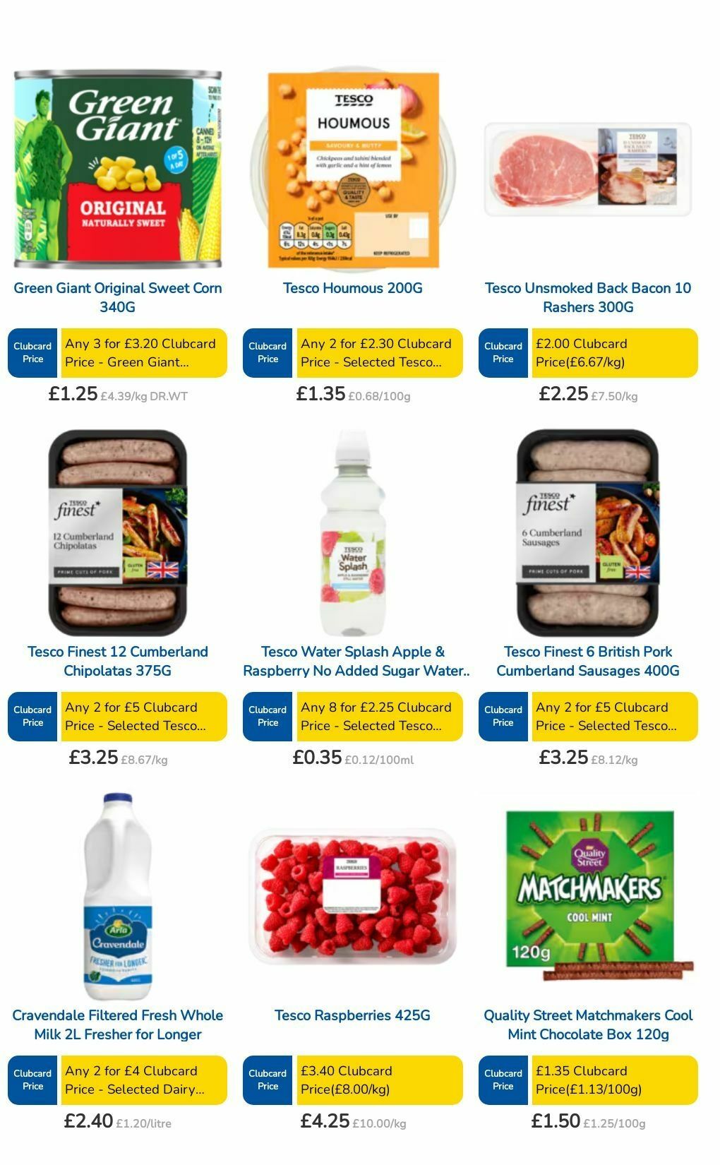 TESCO Offers from 29 August