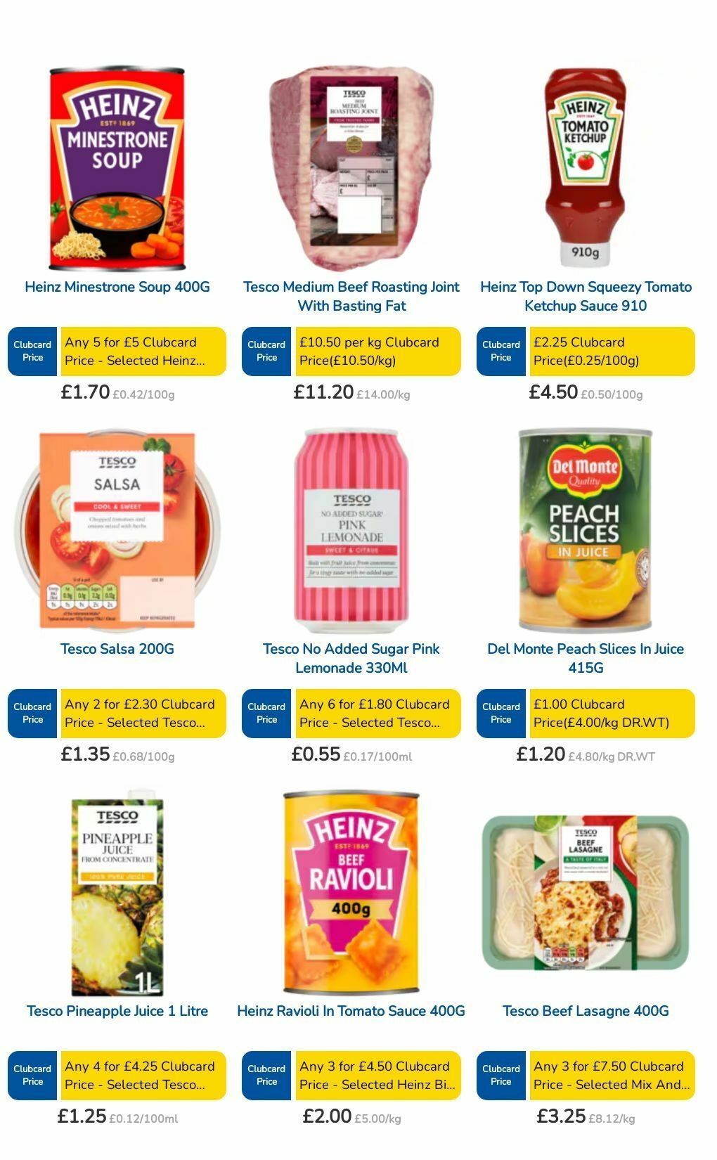 TESCO Offers from 29 August