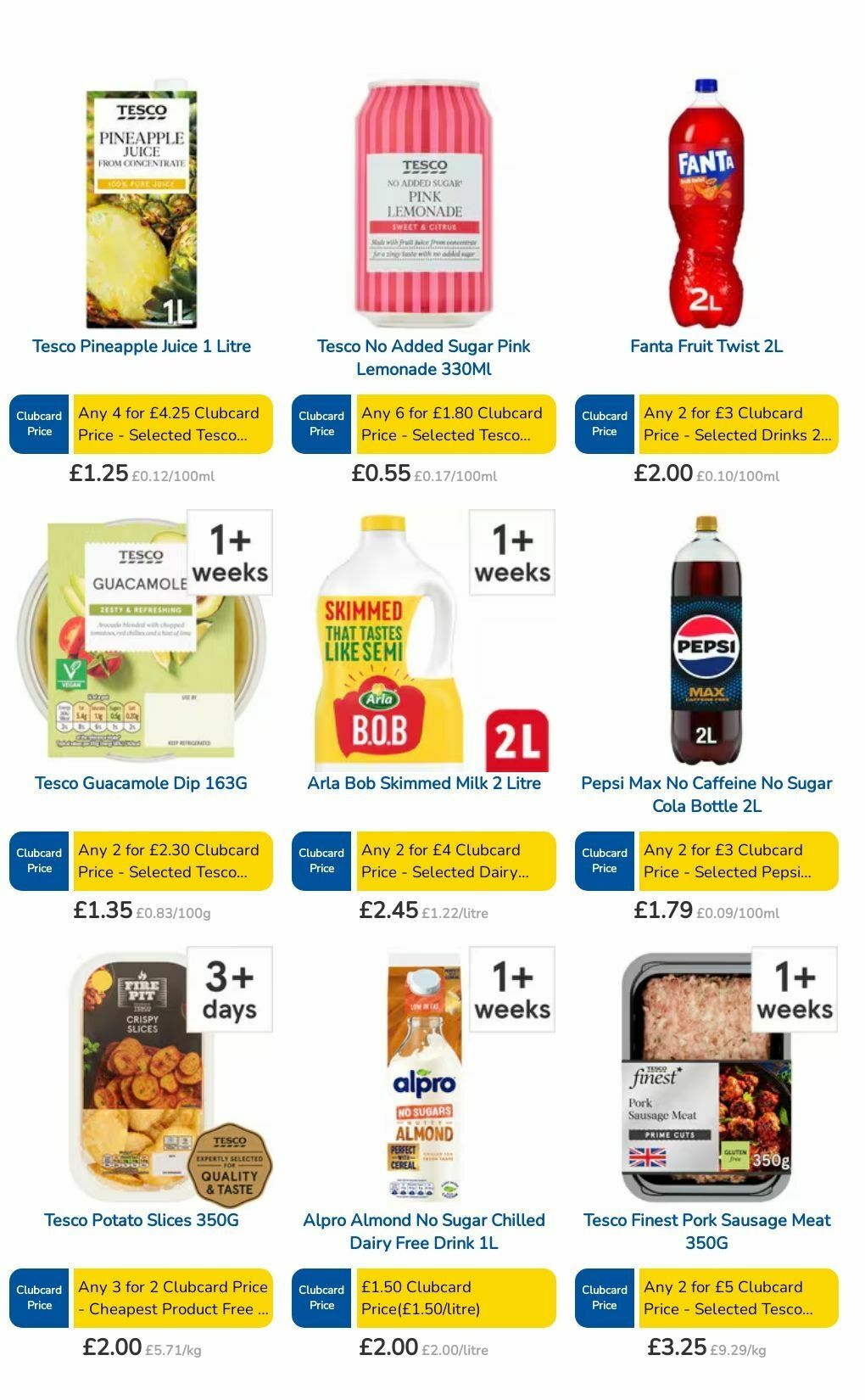 TESCO Offers from 5 September