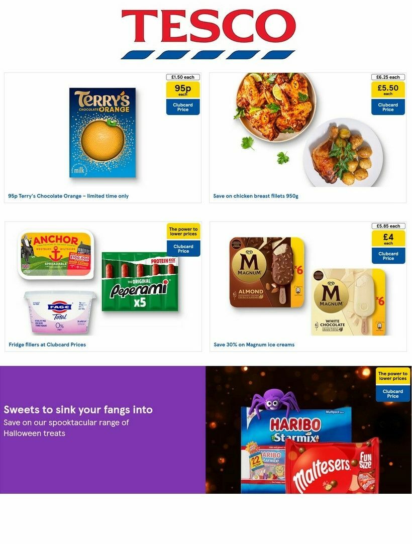 TESCO Offers from 25 September