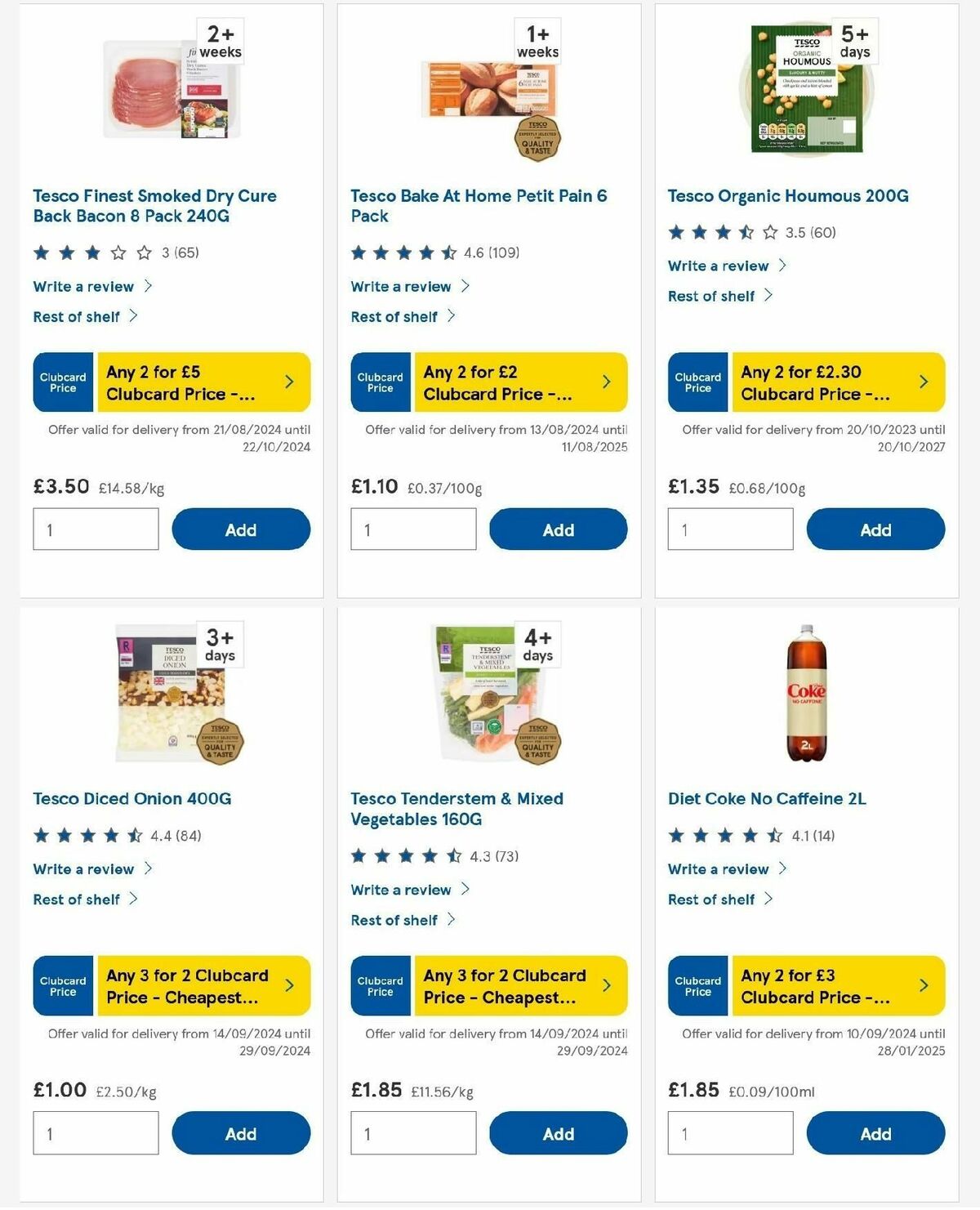 TESCO Offers from 25 September