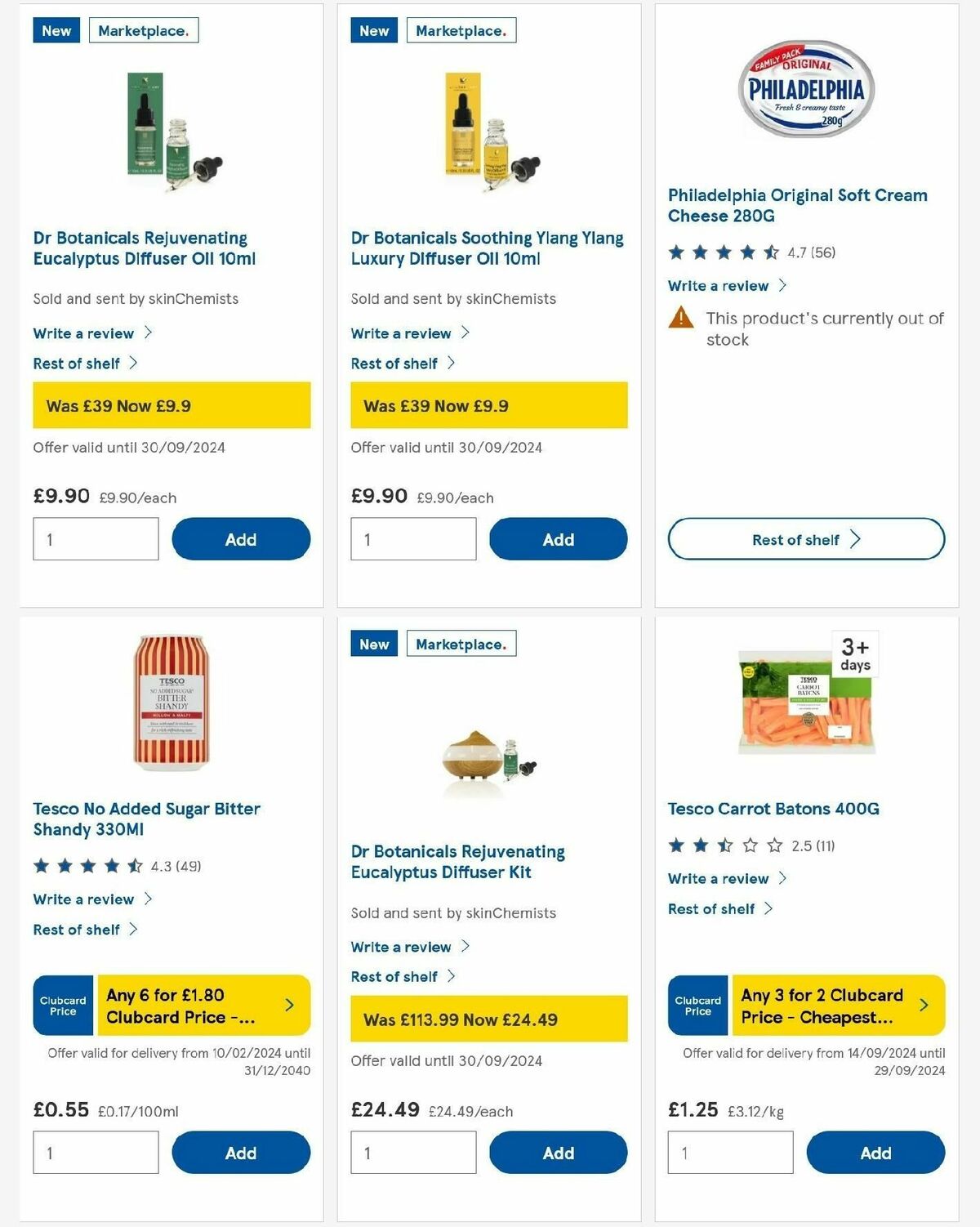 TESCO Offers from 25 September