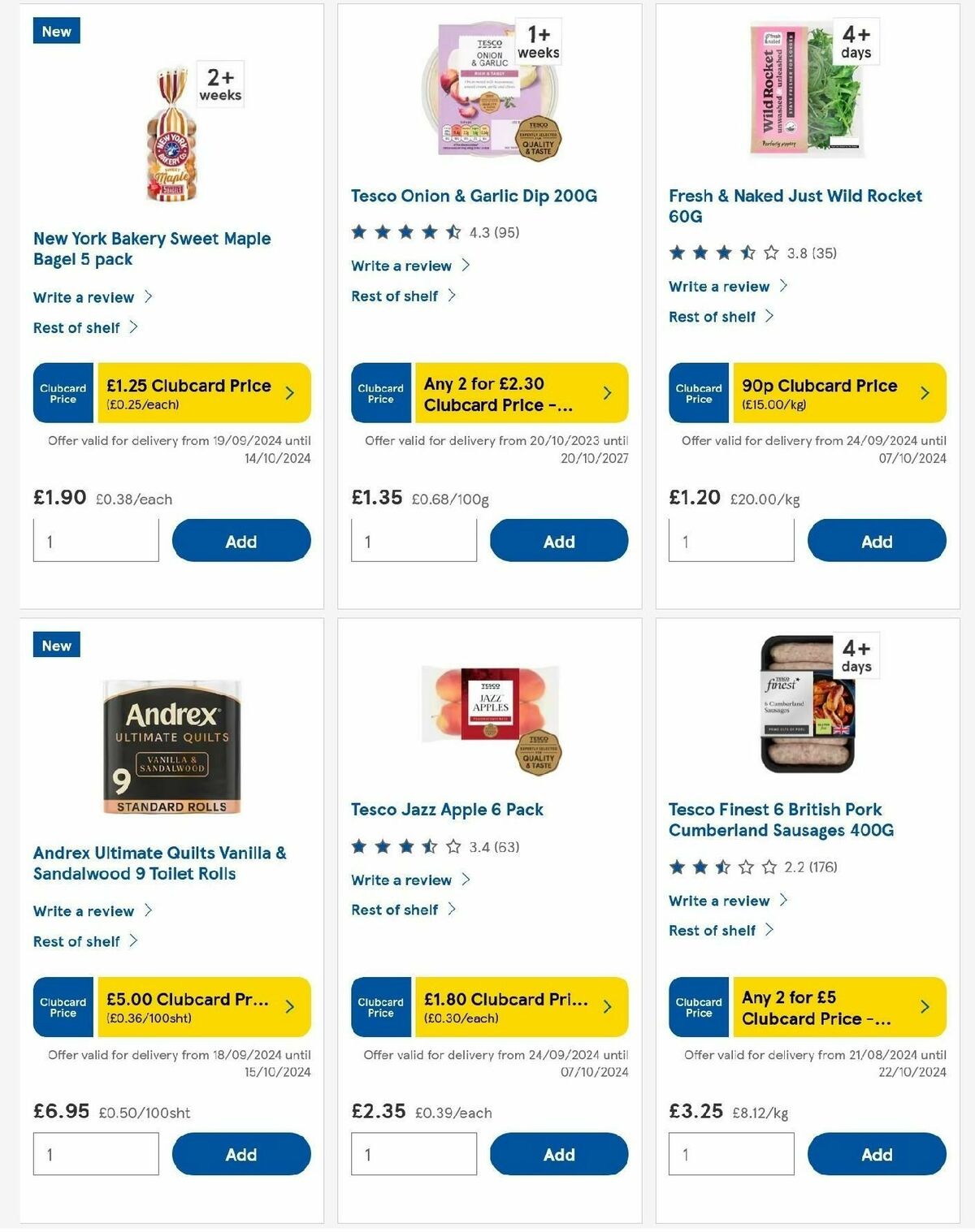 TESCO Offers from 25 September