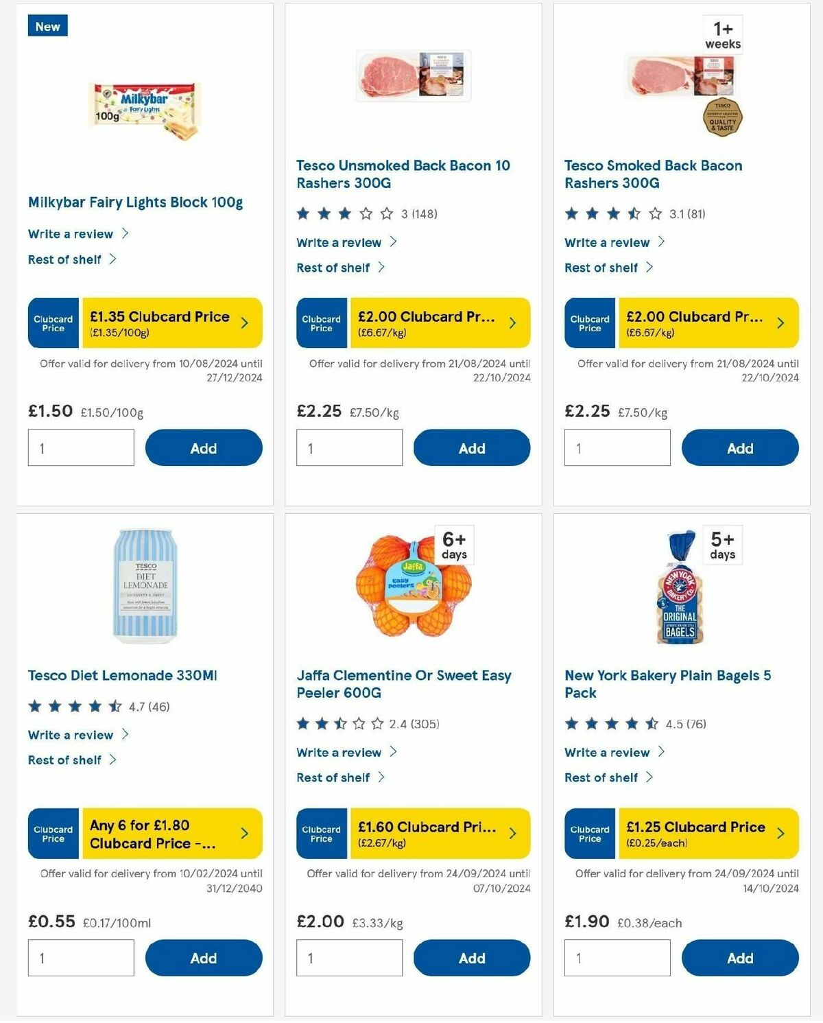 TESCO Offers from 25 September