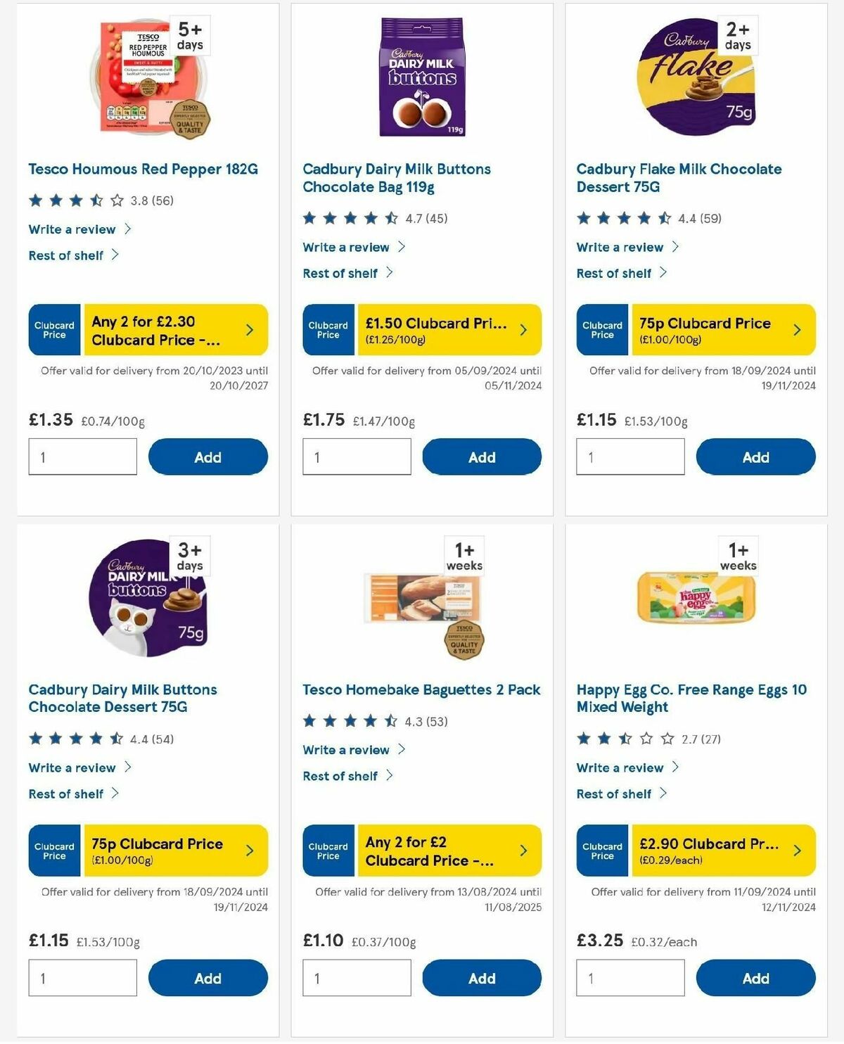 TESCO Offers from 25 September