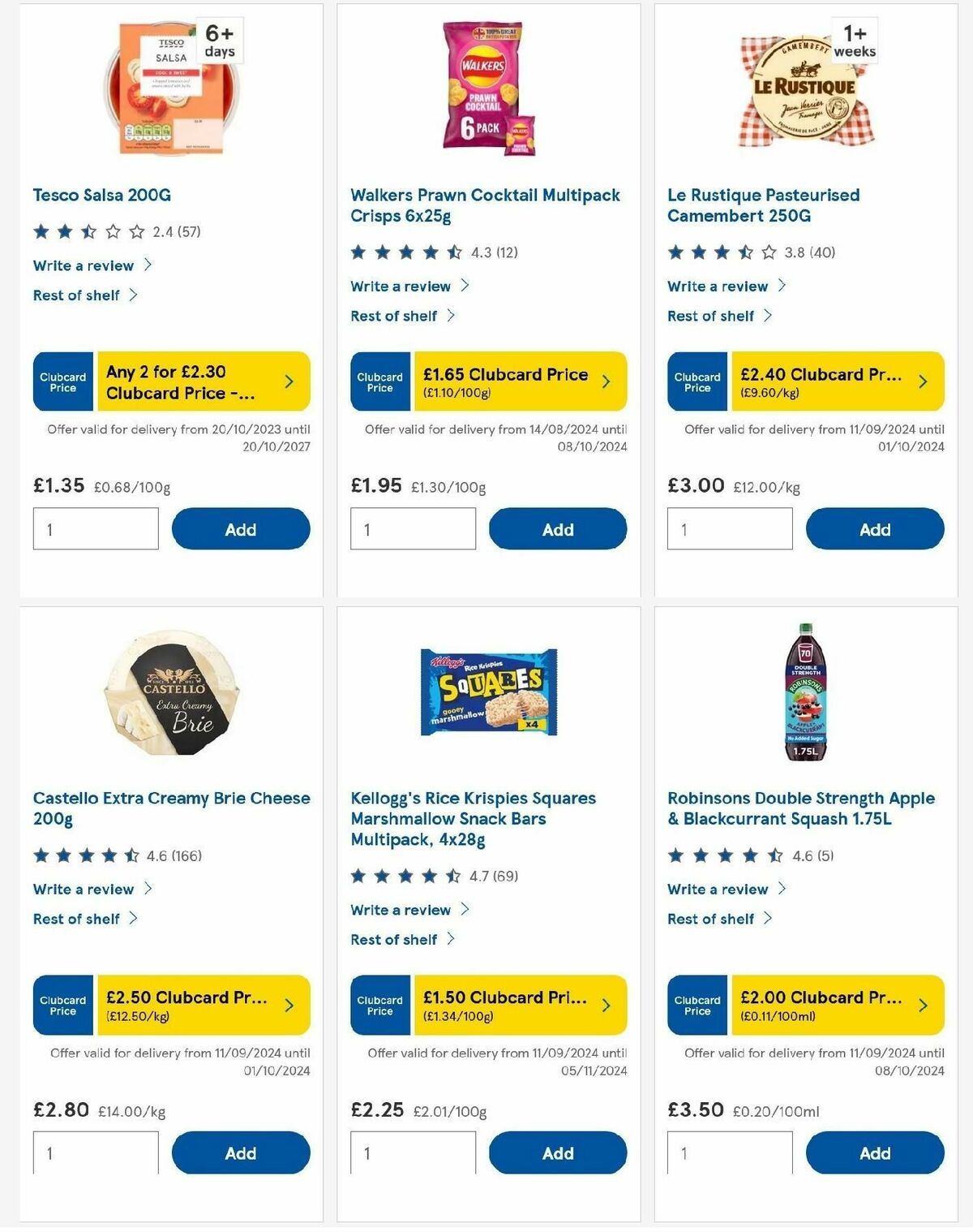 TESCO Offers from 25 September