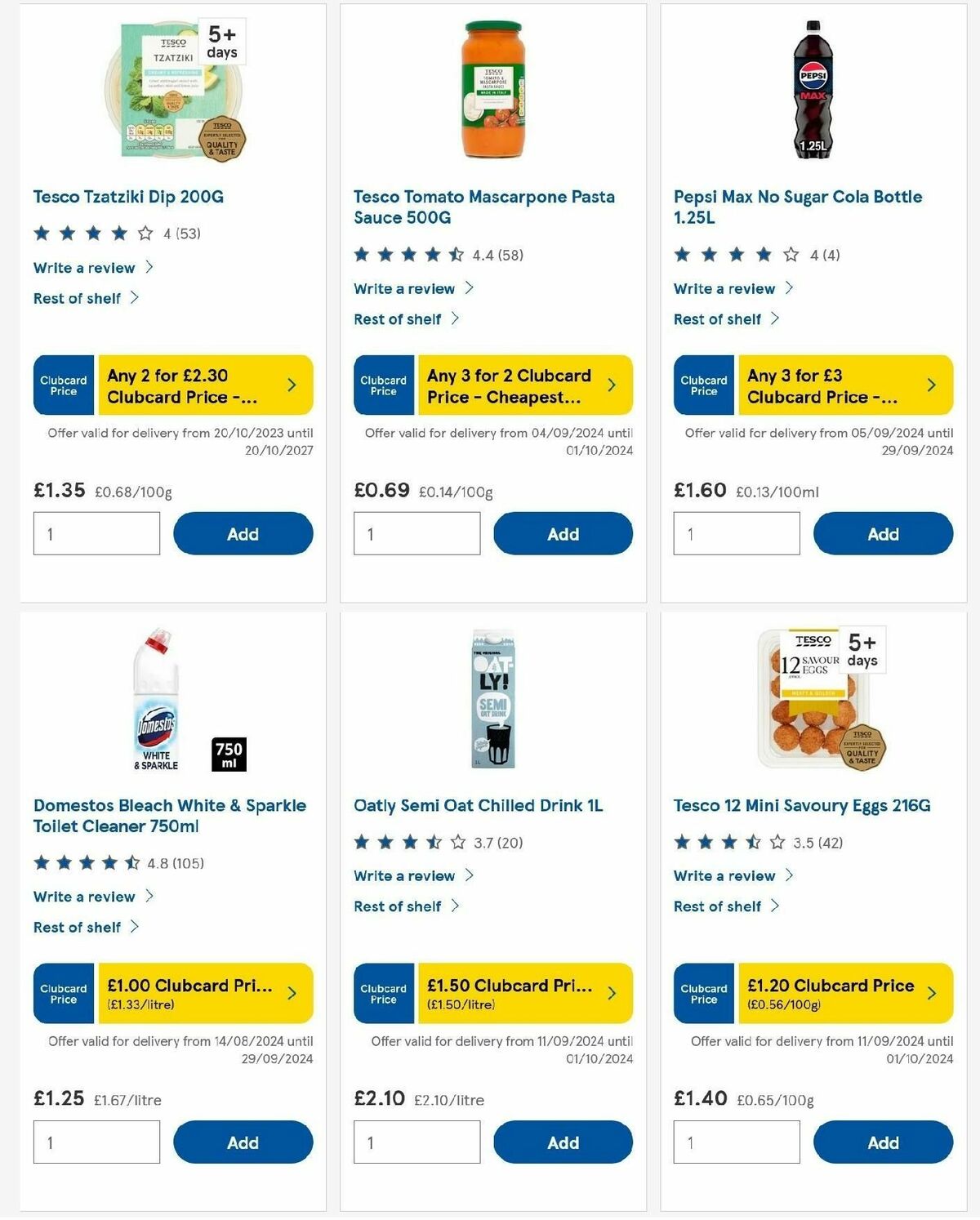 TESCO Offers from 25 September