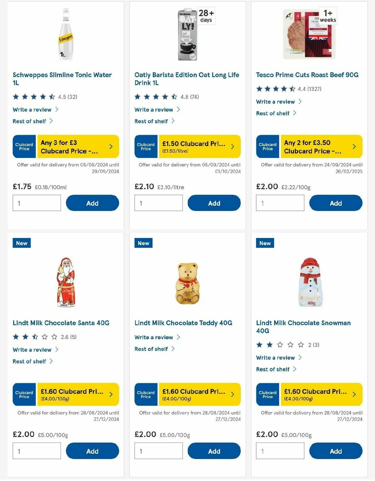 TESCO Offers from 25 September