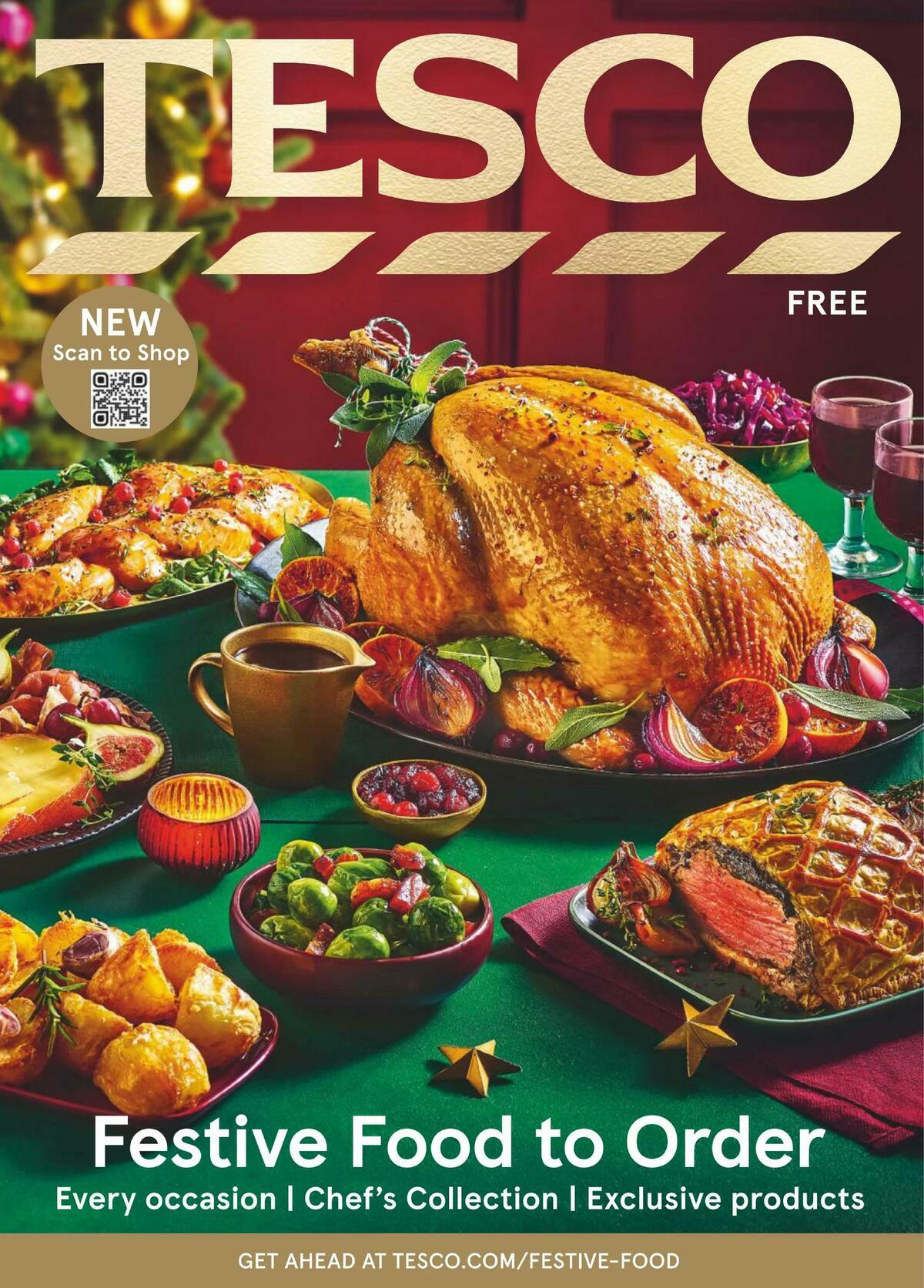 TESCO Festive Food To Order Offers from 1 October