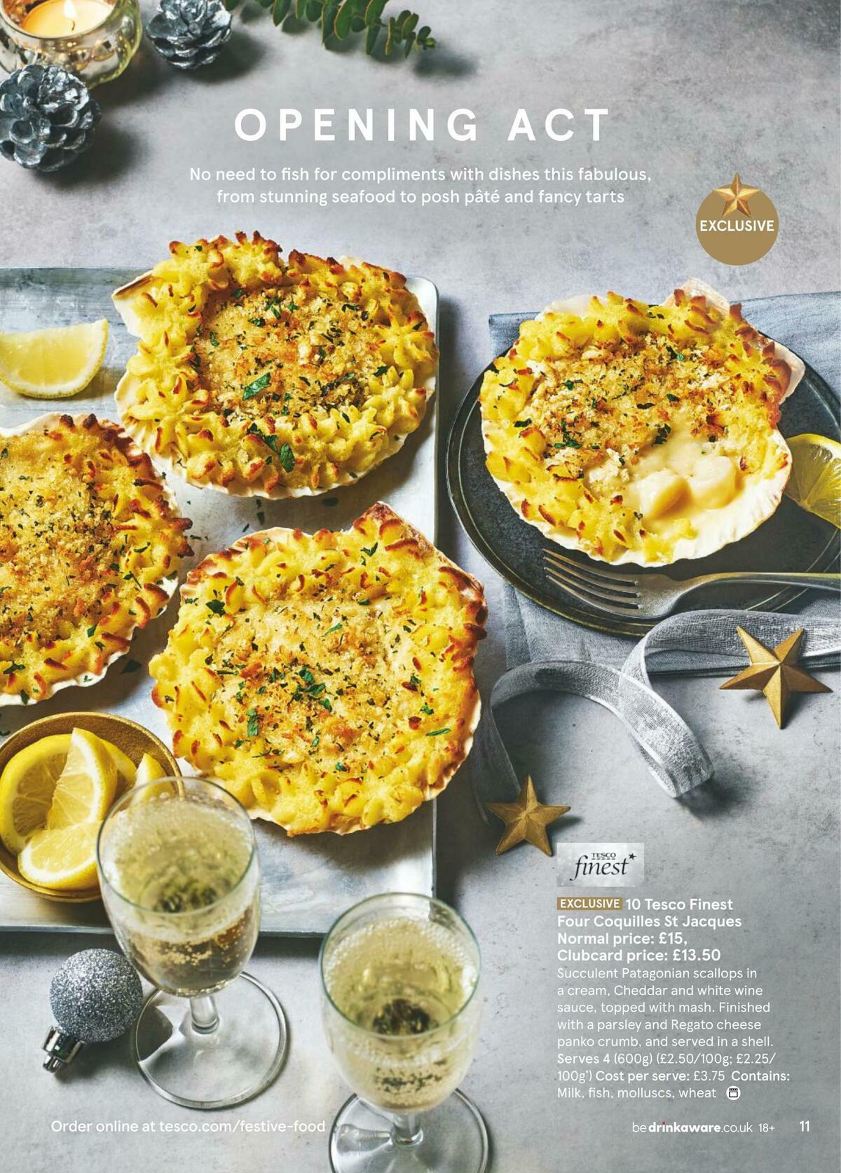 TESCO Festive Food To Order Offers from 1 October