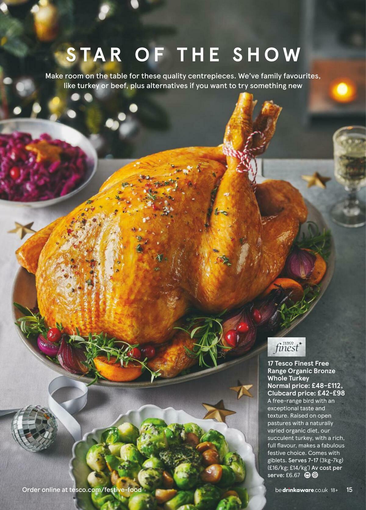 TESCO Festive Food To Order Offers from 1 October