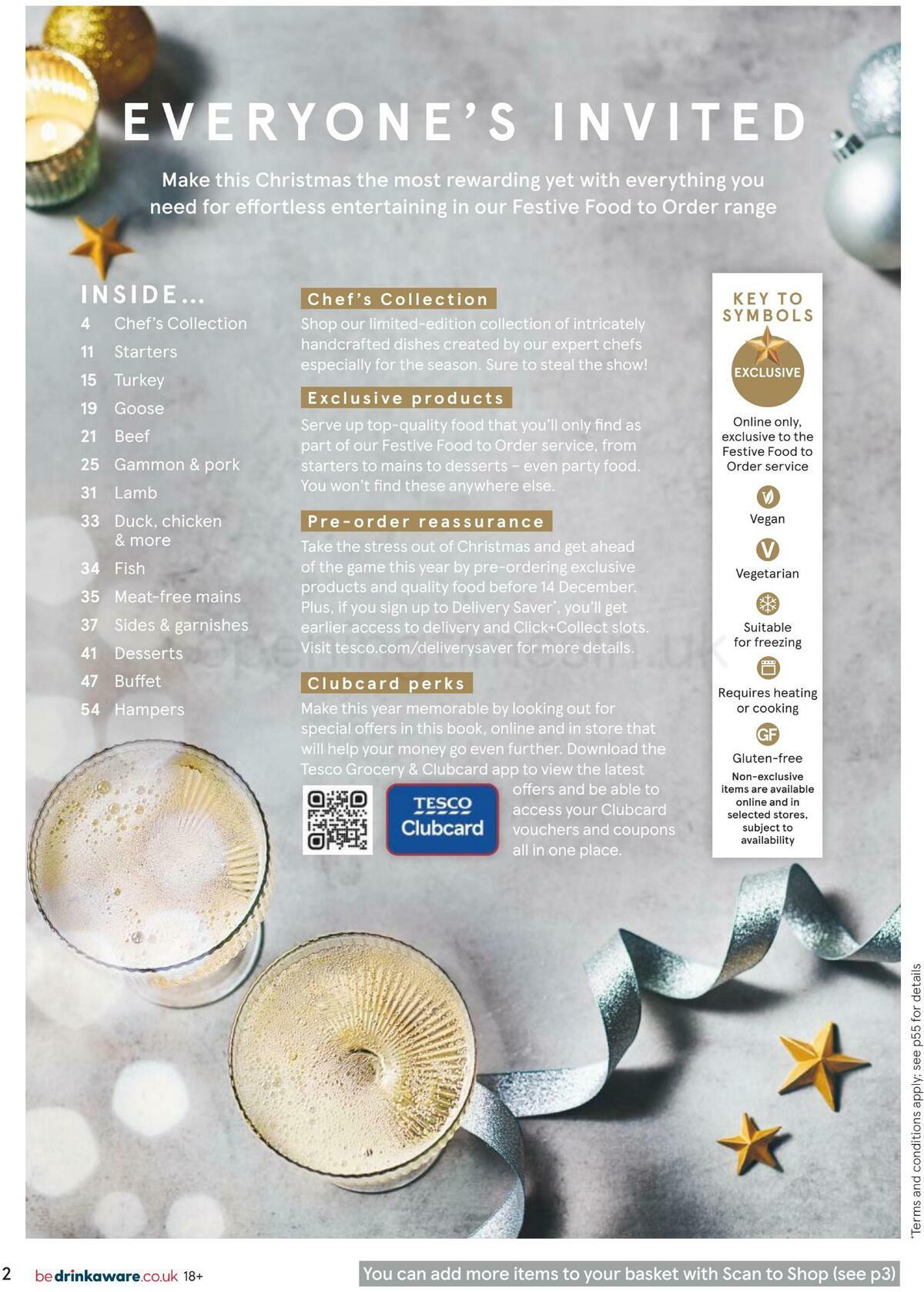 TESCO Festive Food To Order Offers from 1 October