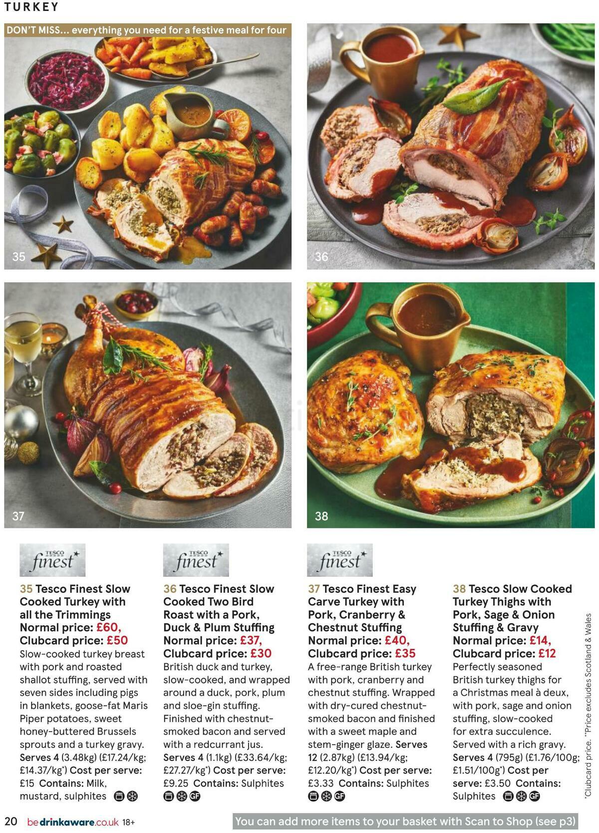 TESCO Festive Food To Order Offers from 1 October