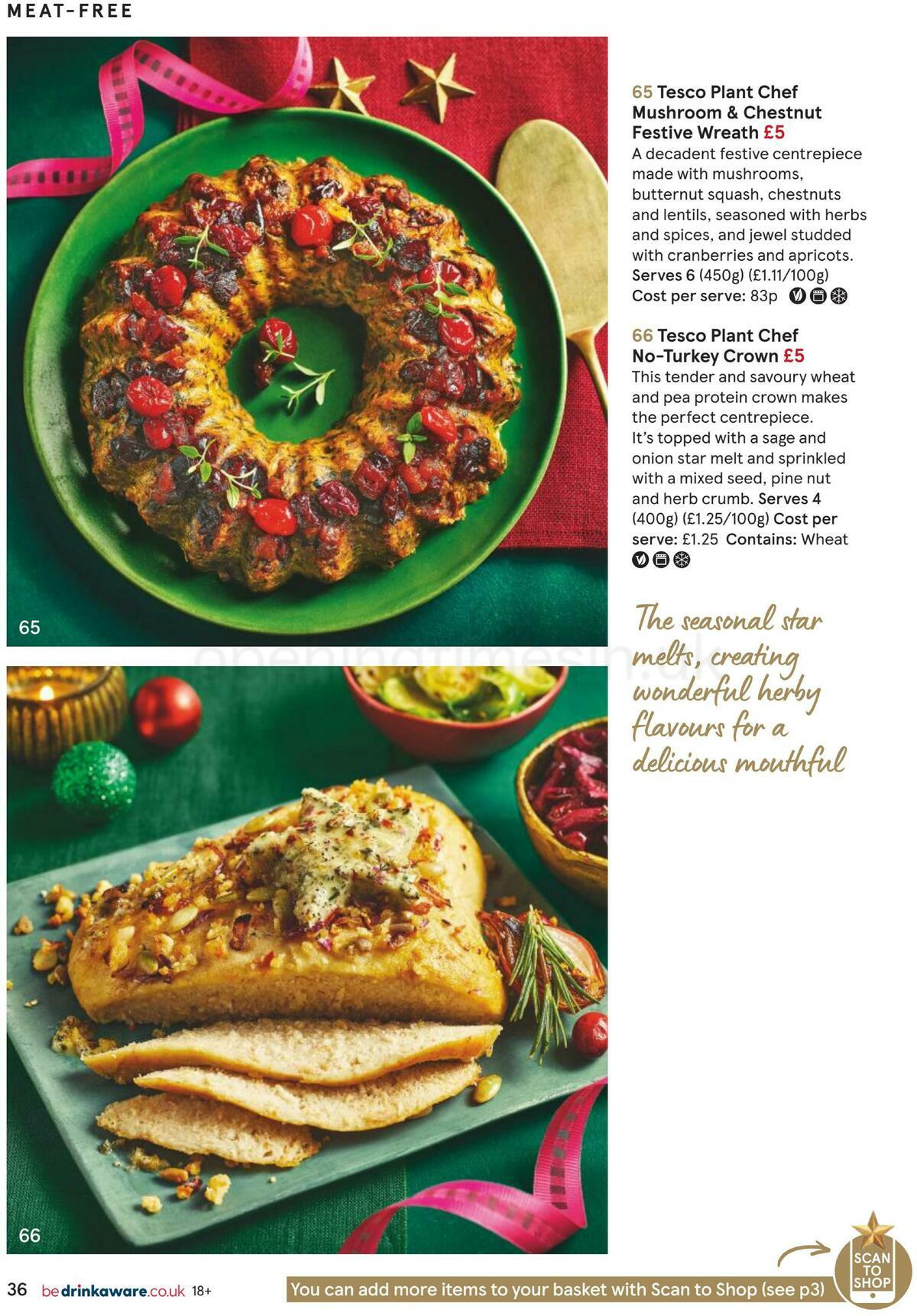 TESCO Festive Food To Order Offers from 1 October