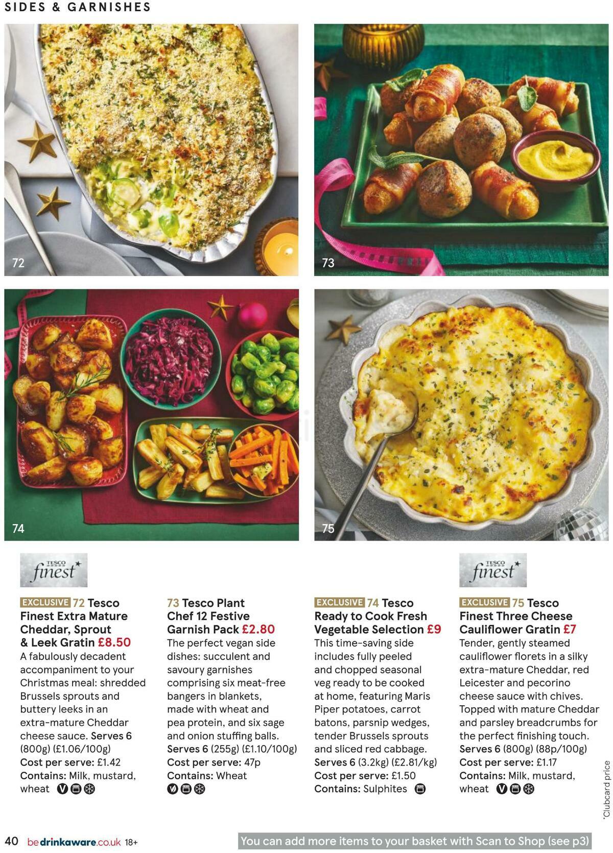 TESCO Festive Food To Order Offers from 1 October