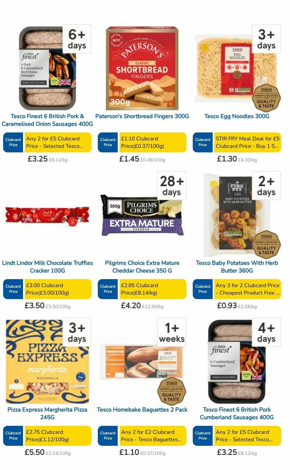 TESCO Offers from 3 October