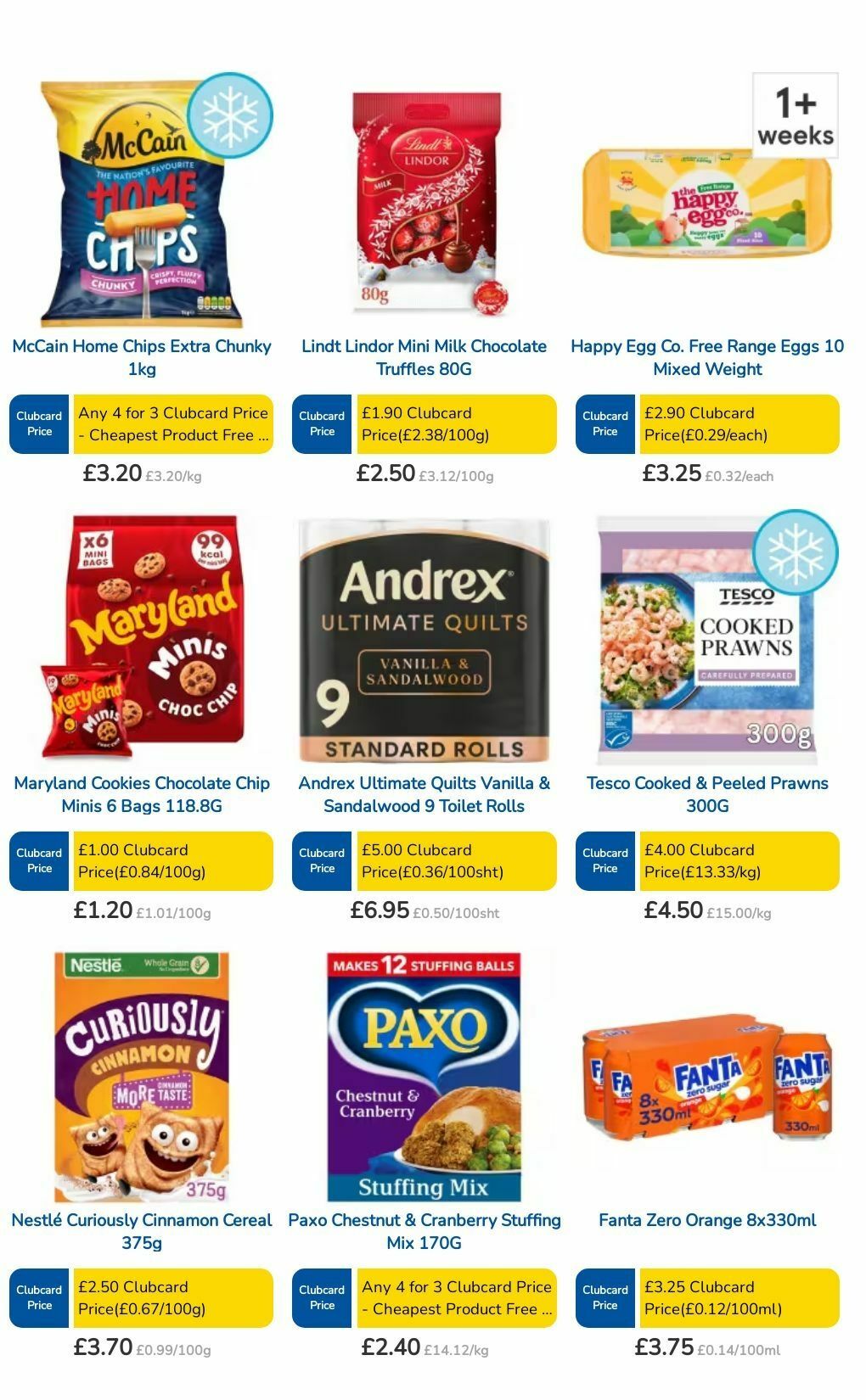 TESCO Offers from 3 October