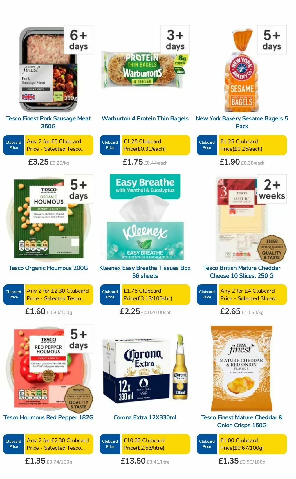 TESCO Offers from 3 October