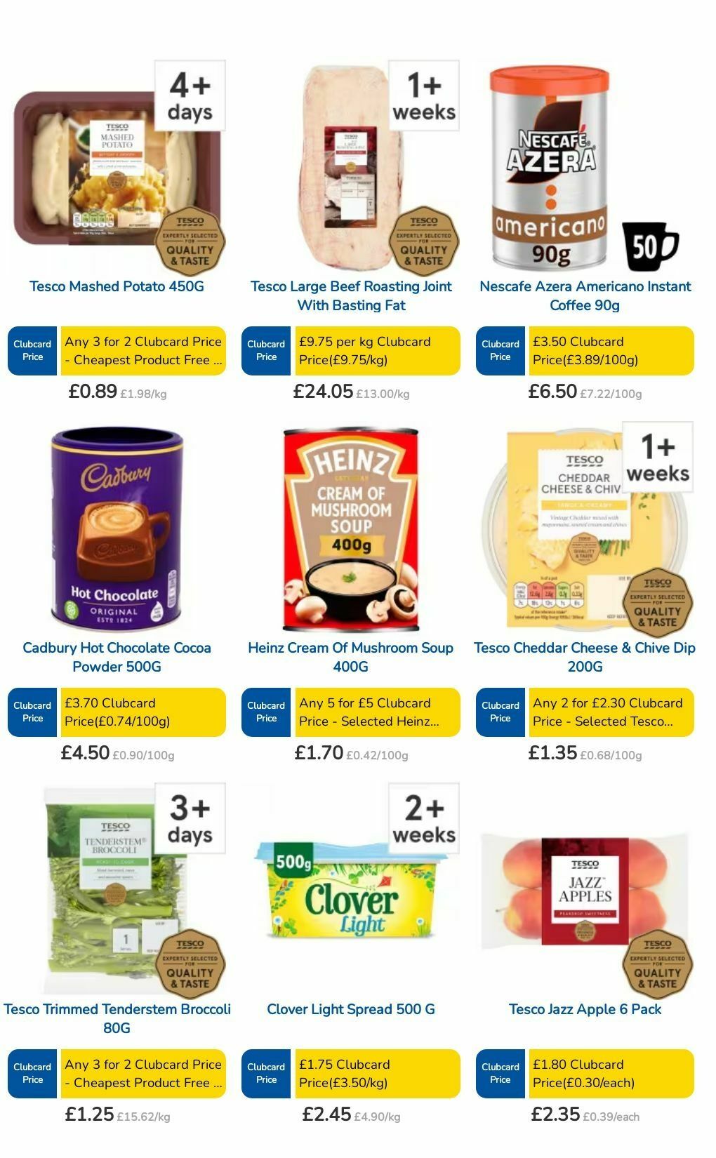 TESCO Offers from 3 October