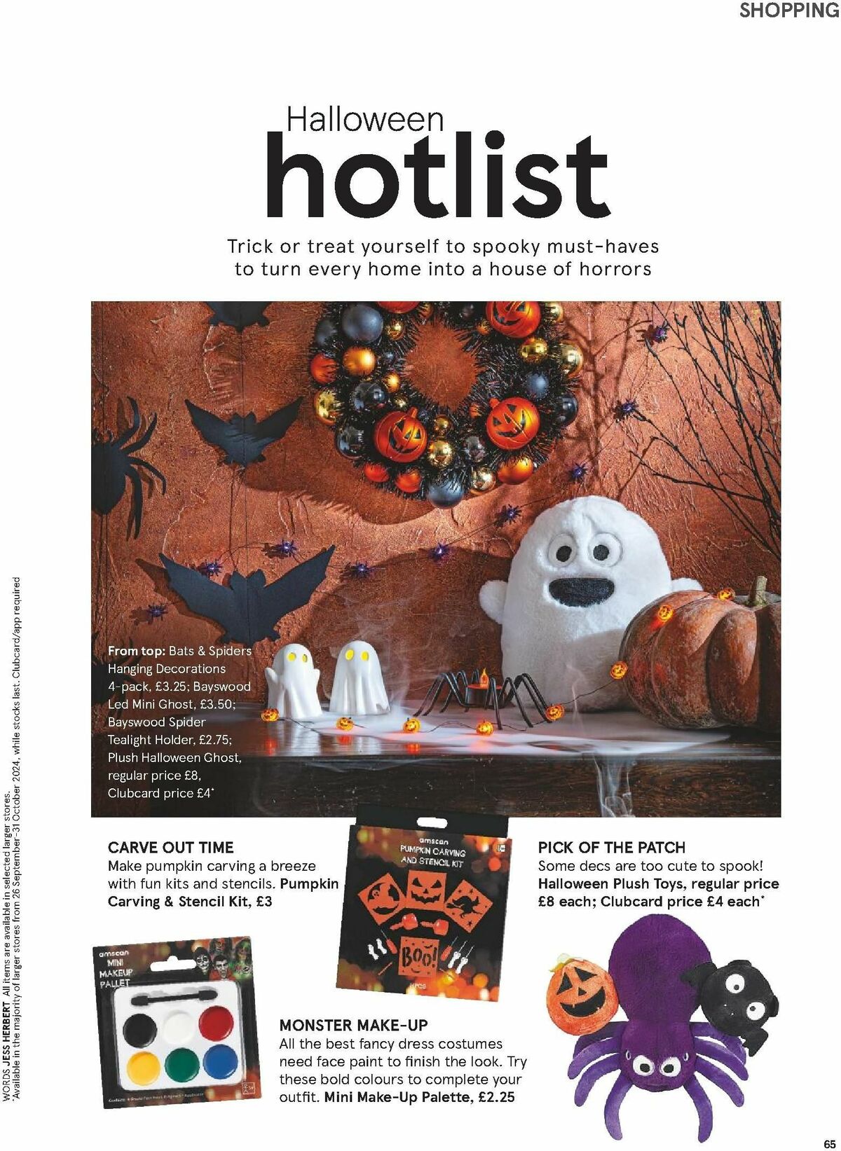 TESCO Magazine October Offers from 1 October