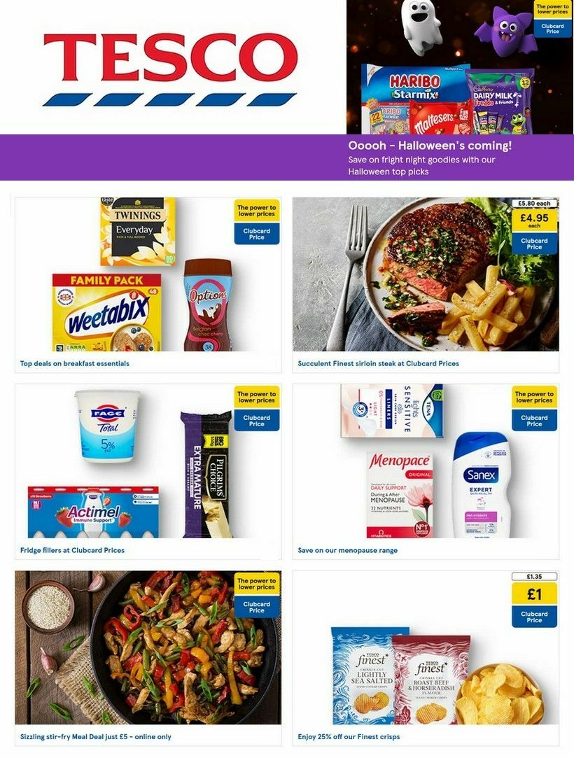 TESCO Offers from 10 October