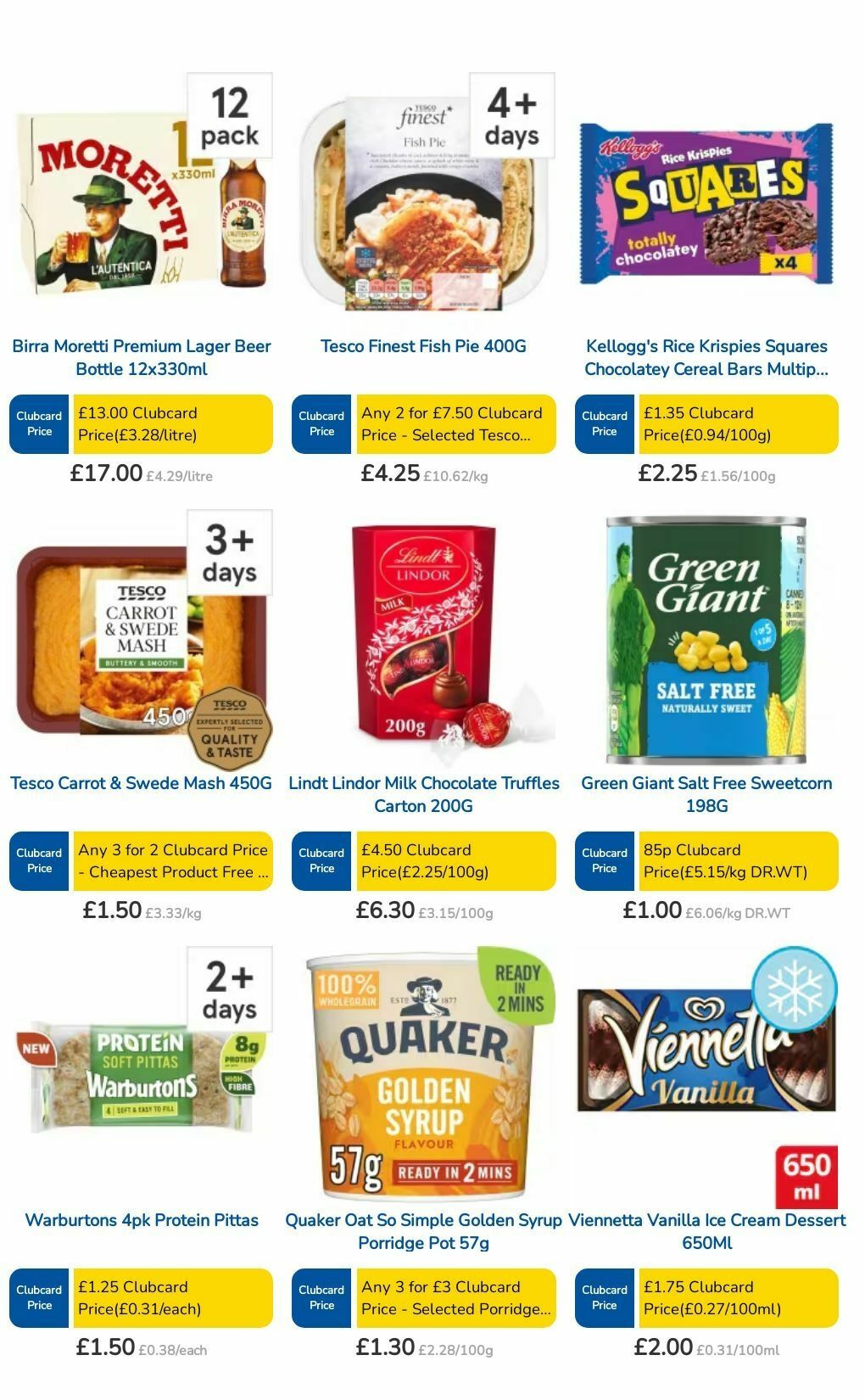 TESCO Offers from 10 October