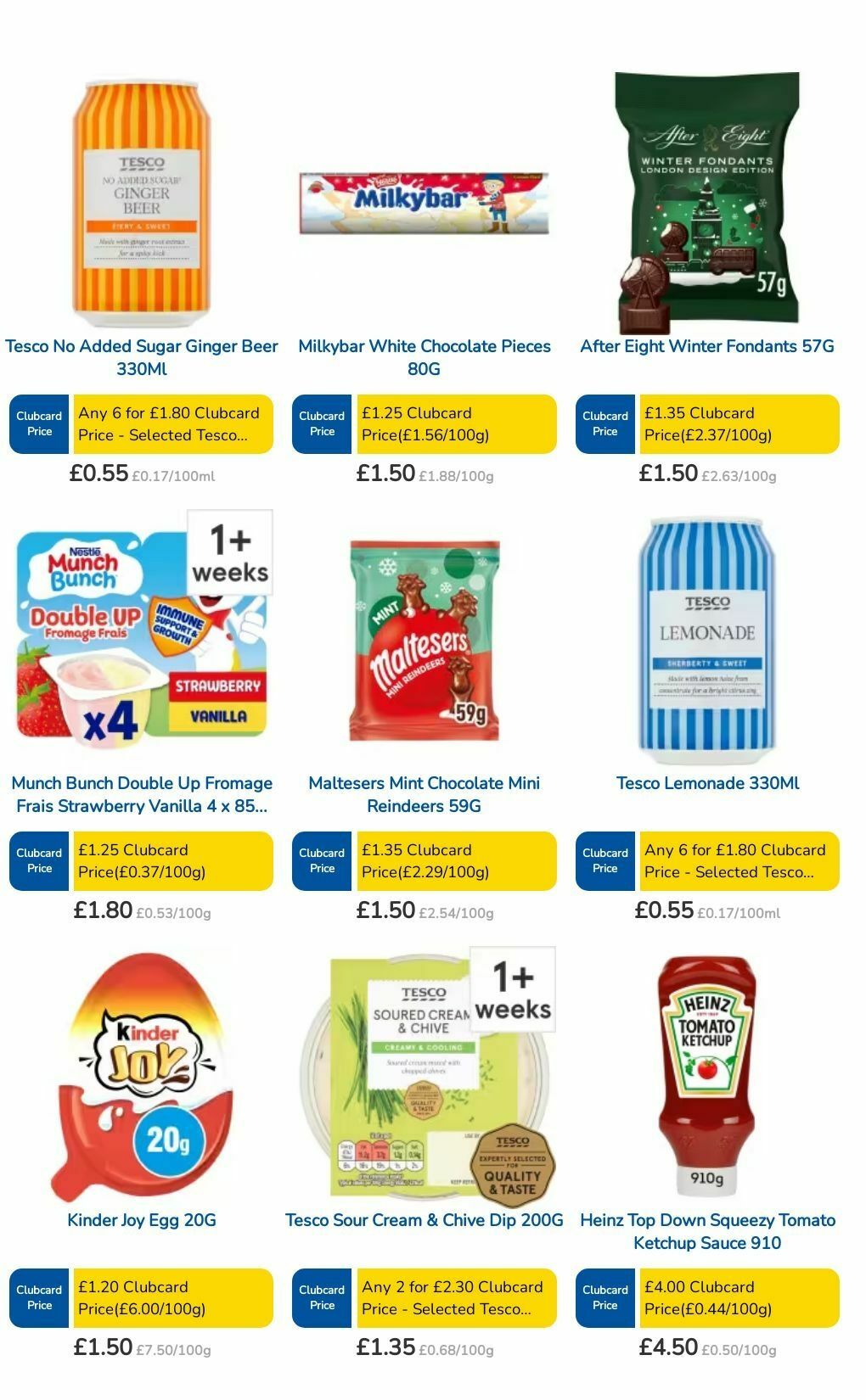 TESCO Offers from 10 October