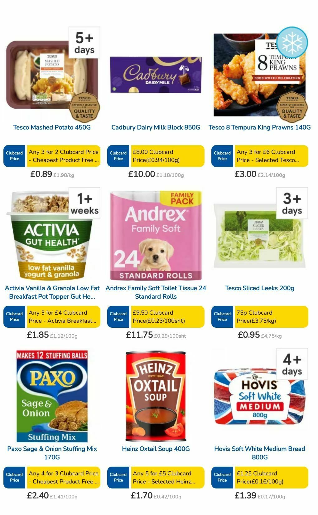 TESCO Offers from 17 October