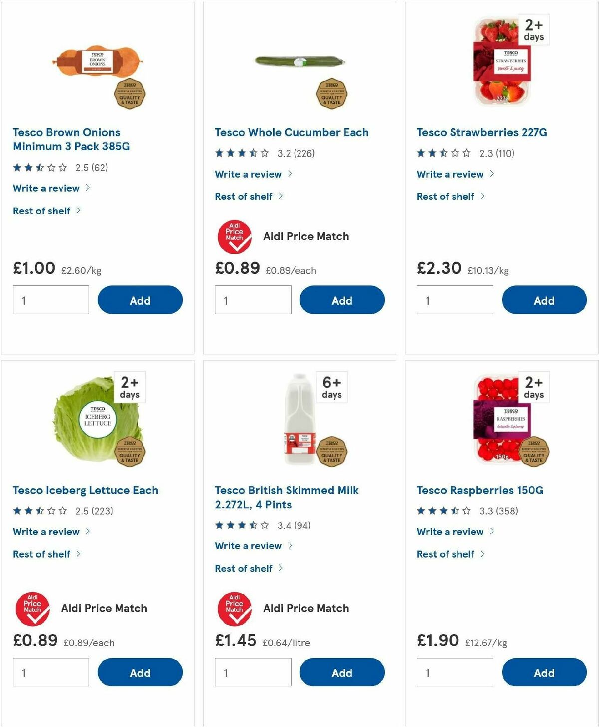 TESCO Offers from 24 October