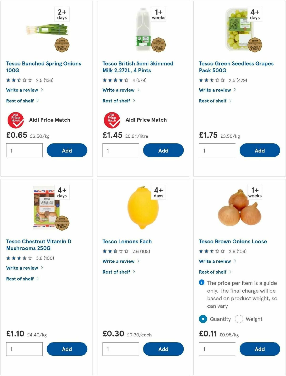 TESCO Offers from 24 October