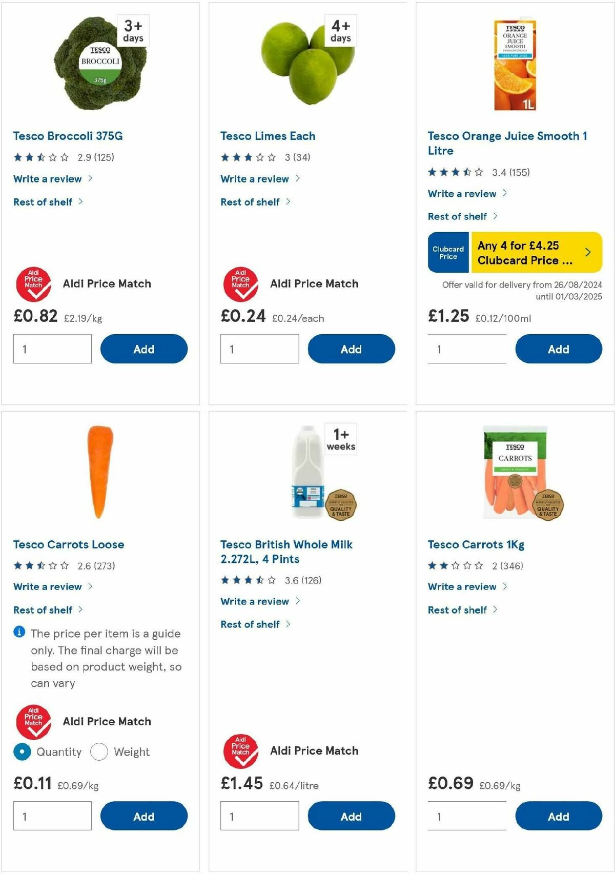 TESCO Offers from 24 October