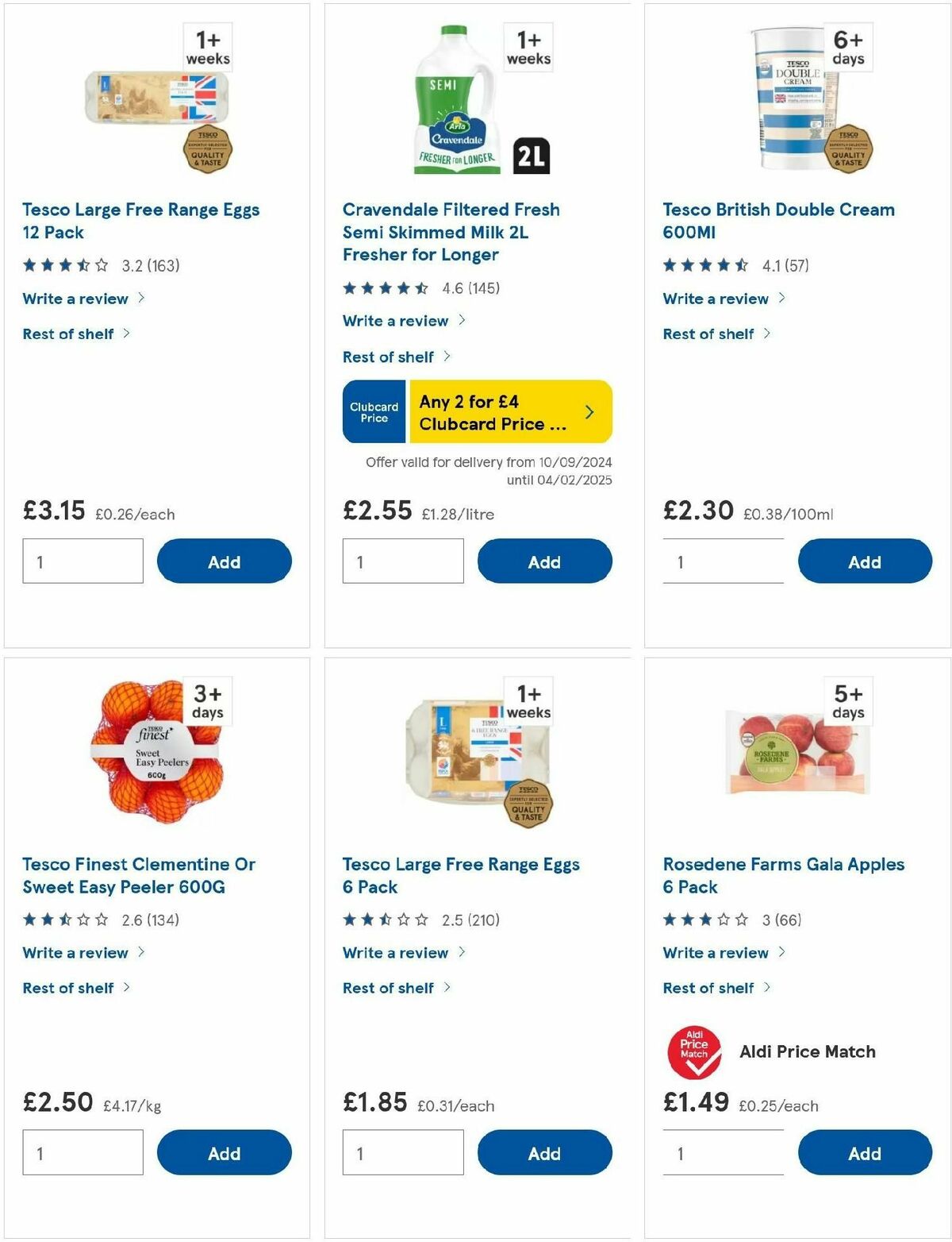 TESCO Offers from 24 October