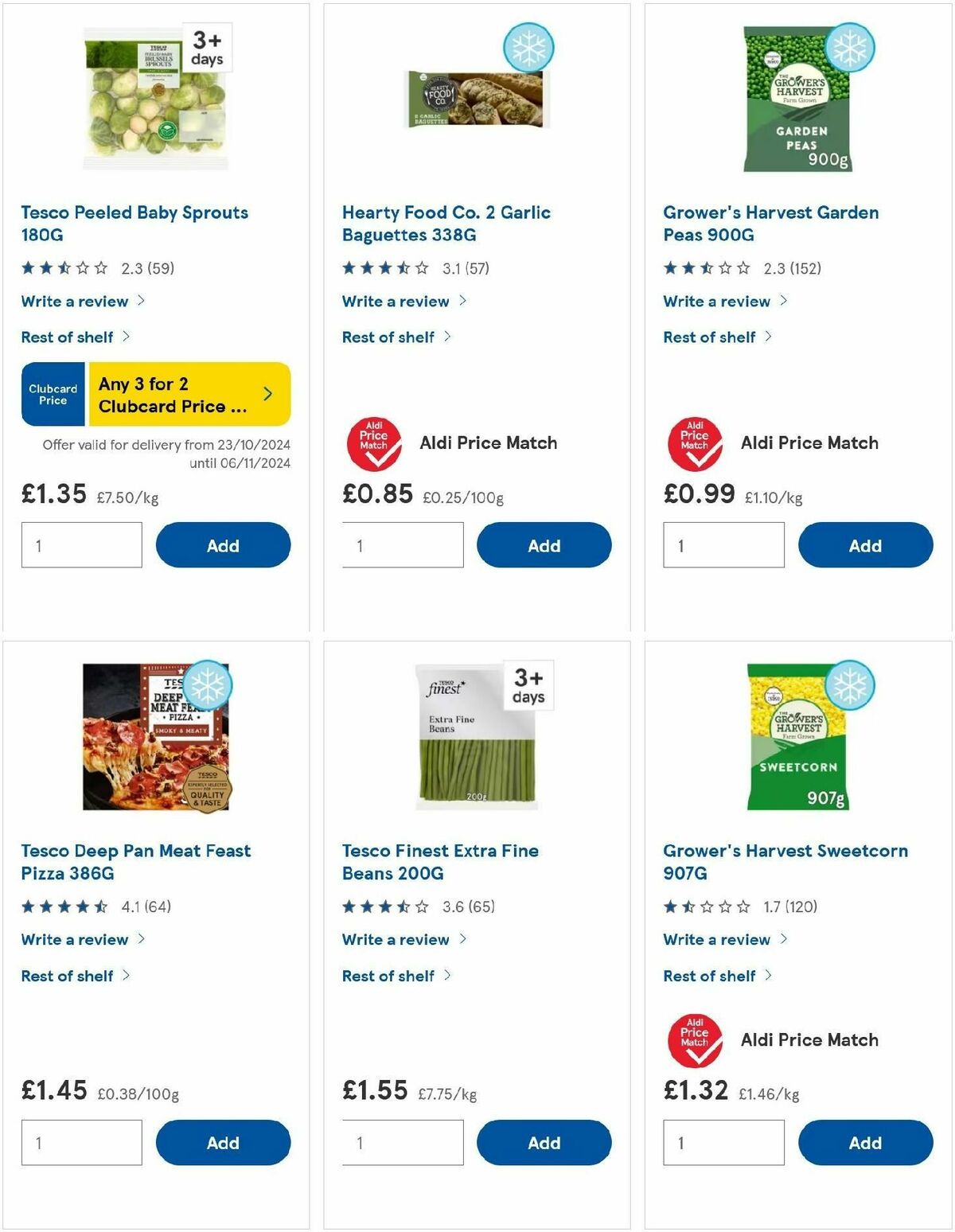 TESCO Offers from 24 October