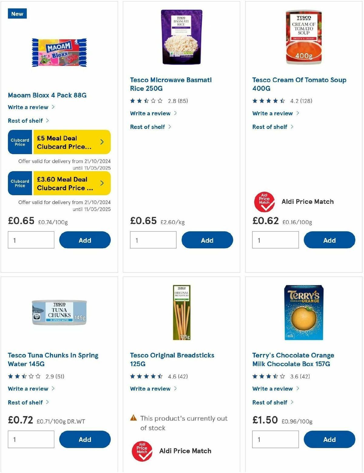 TESCO Offers from 24 October