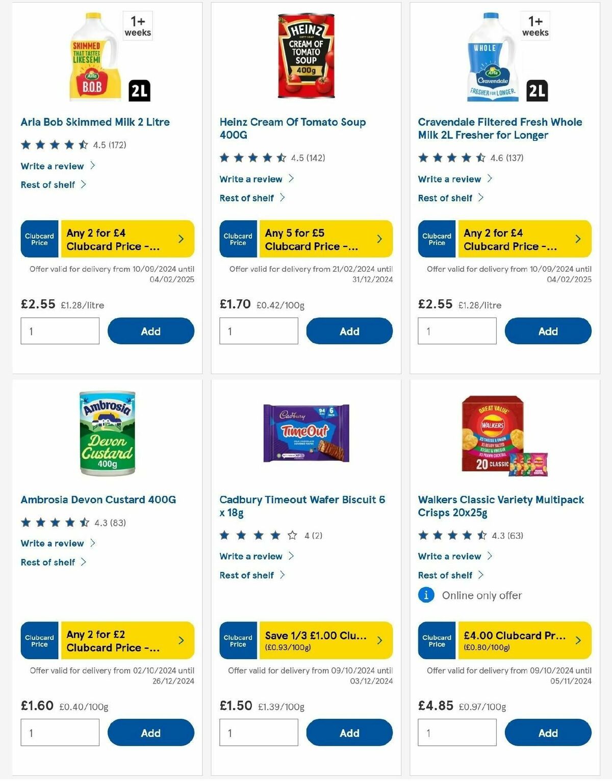 TESCO Offers from 31 October