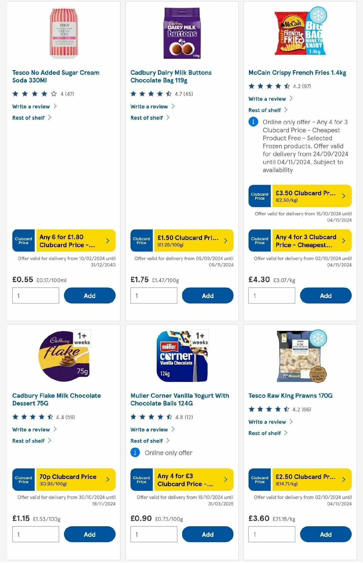 TESCO Offers from 31 October