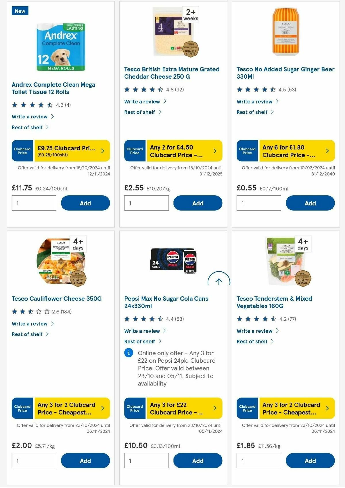 TESCO Offers from 31 October