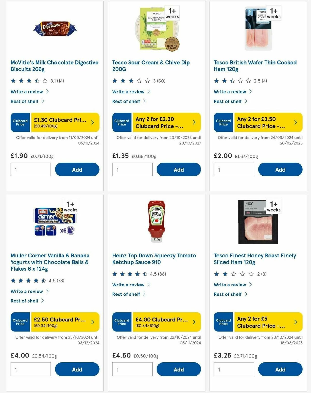 TESCO Offers from 31 October