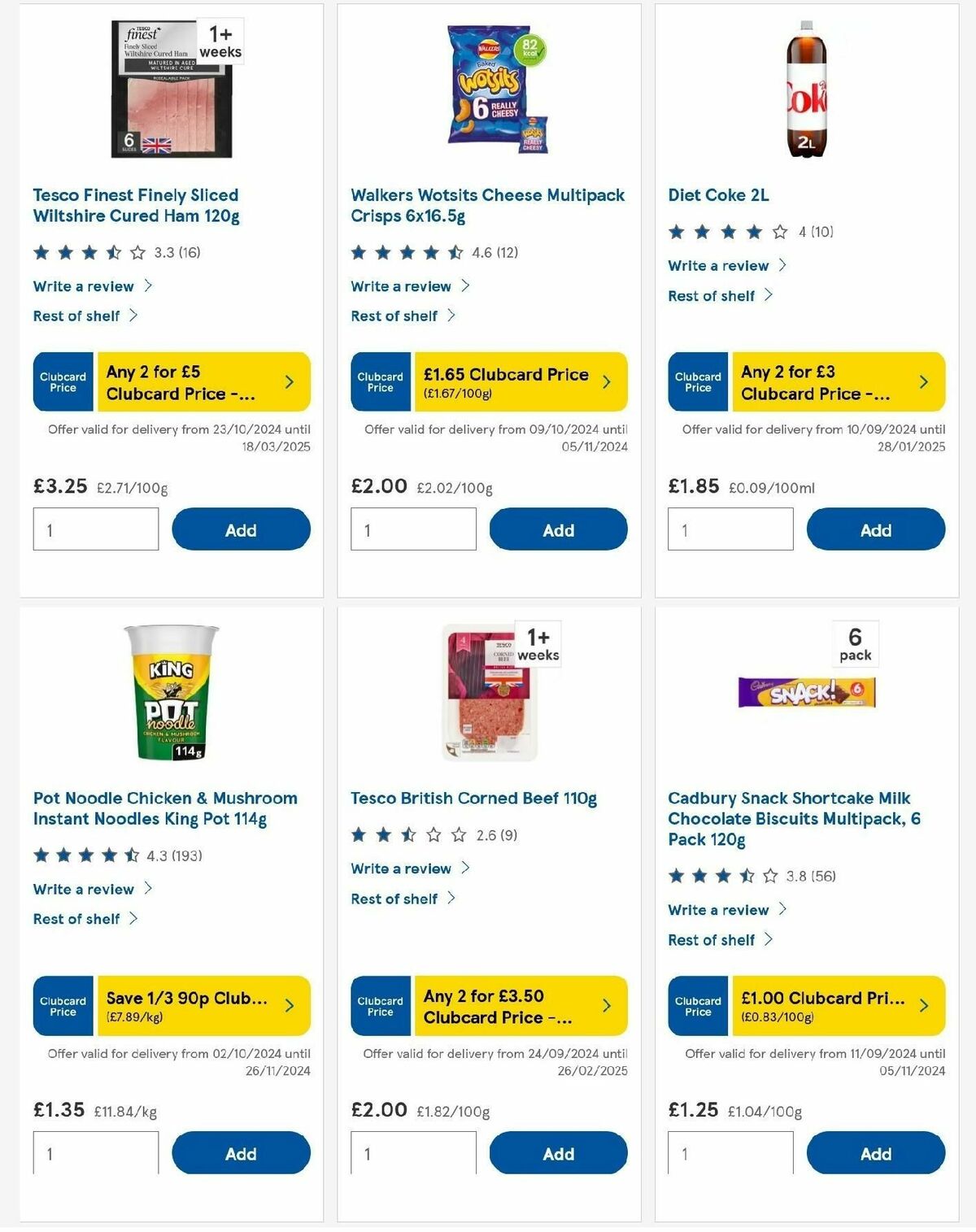 TESCO Offers from 31 October