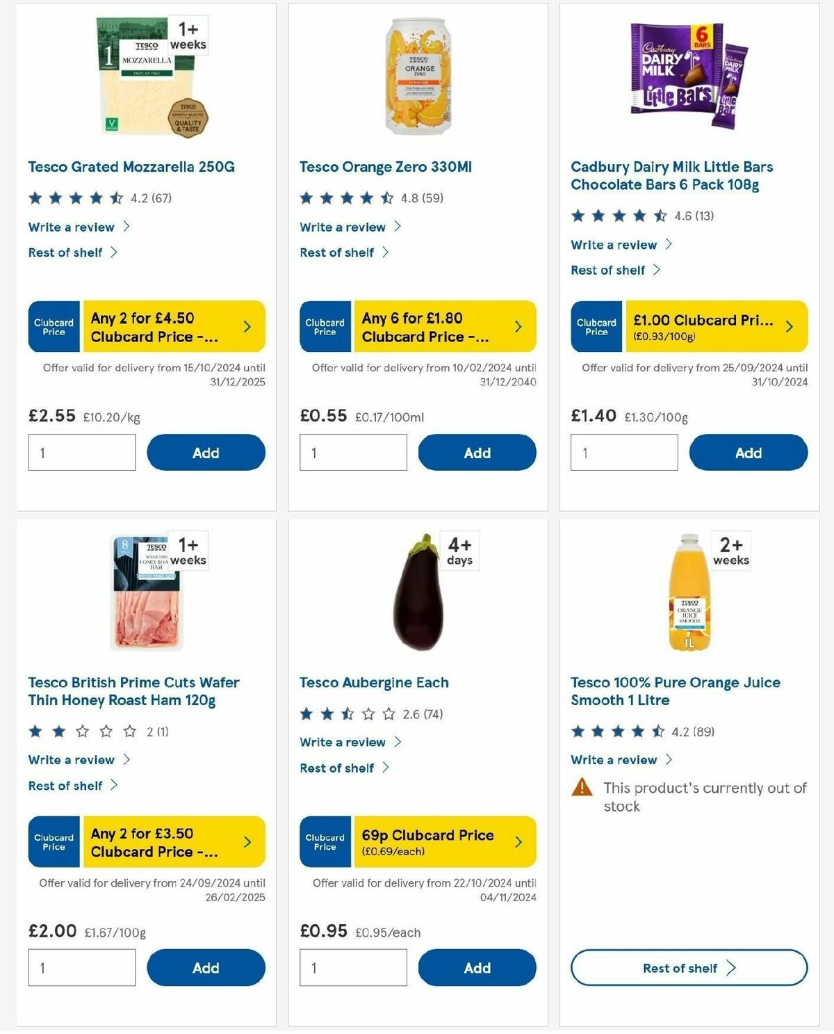 TESCO Offers from 31 October