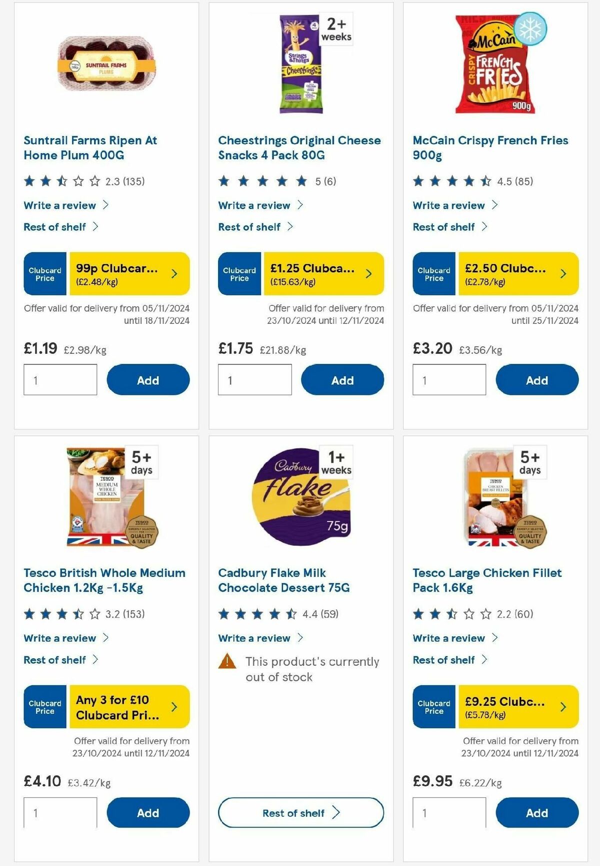 TESCO Offers from 7 November