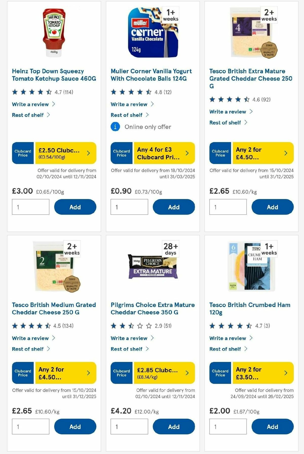 TESCO Offers from 7 November