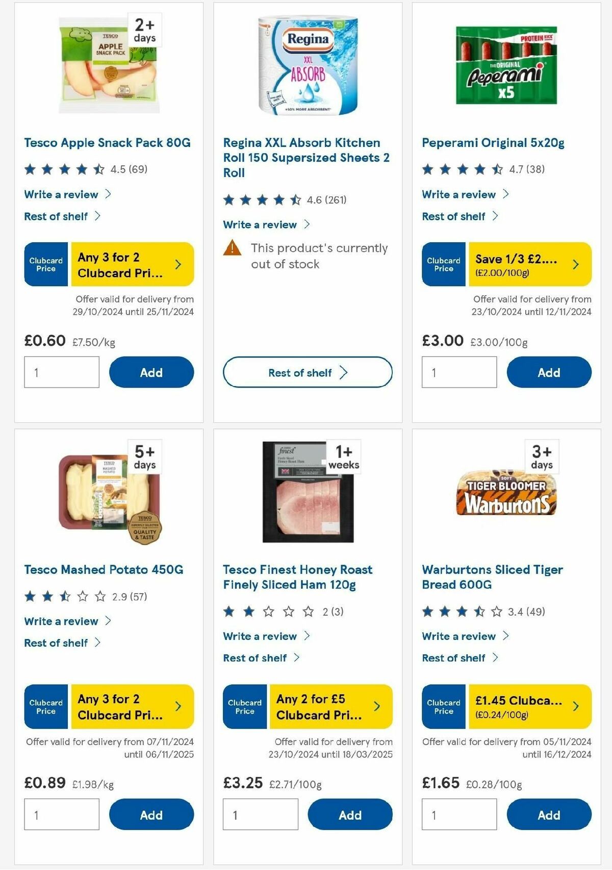 TESCO Offers from 7 November