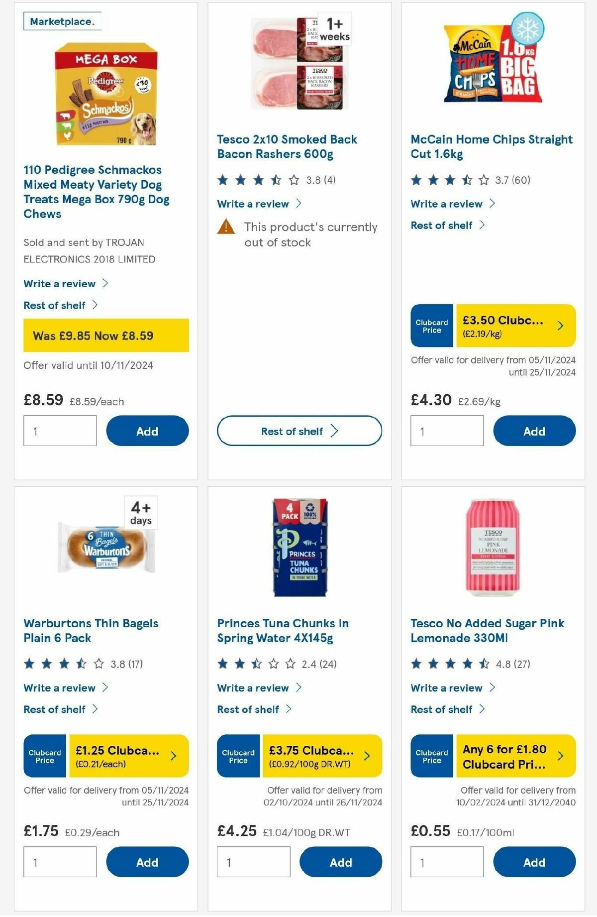 TESCO Offers from 7 November